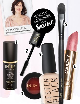 Natürliche Kosmetik, natürlich schön und natürliche pflege: Beauty-Lieblinge von Savue – Dekorative Naturkosmetik - Annika van Uehm, Kesterblack, Inika, Axiology
