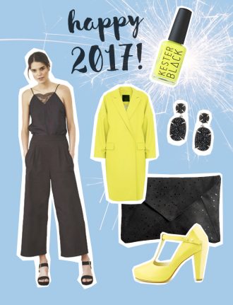 Fair Fashion, Slow Fashion und Eco Fashion: SLORIS – FAIR FASHION LOOK FÜR SILVESTER - Jumpsuit Nine to five, Kester Black Acid