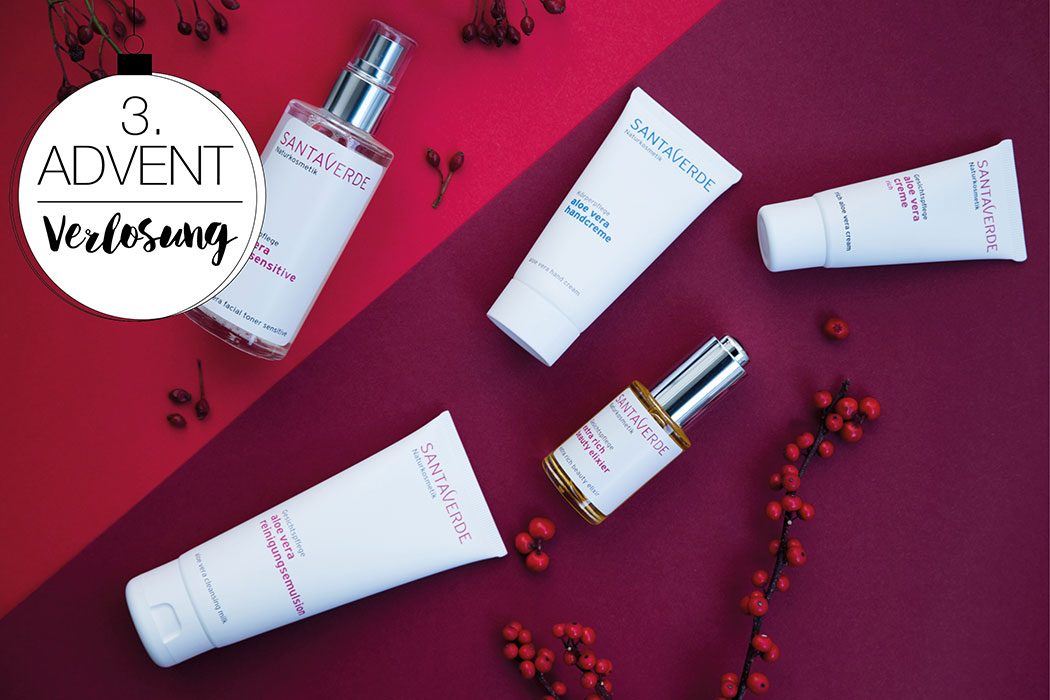 Gewinnspiel, Naturkosmetik: Santaverde – Wir verlosen drei Naturkosmetik-Pflegesets – 3. Adventsverlosung