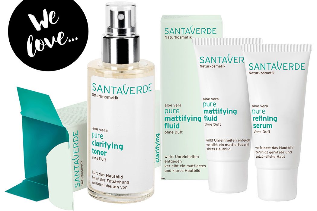 Santaverde »pure« – Mit Naturkosmetik gegen unreine Haut-Peppermynta-Peppermint-Naturkosmetik-Santaverde-pure-Aloe-Vera-Toner-Serum-Fluid