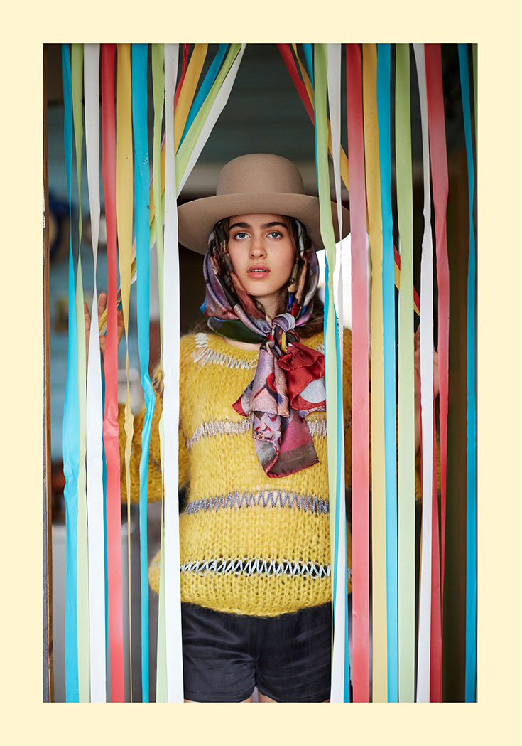 Fair-Fashion-Slow-Fashion-Herbst-Mode-Pullover-Wolle-Maiami-Lurex-Dropstich-Blouse-Hut-Yungcraft-annamariaangelika-Boho-Looks