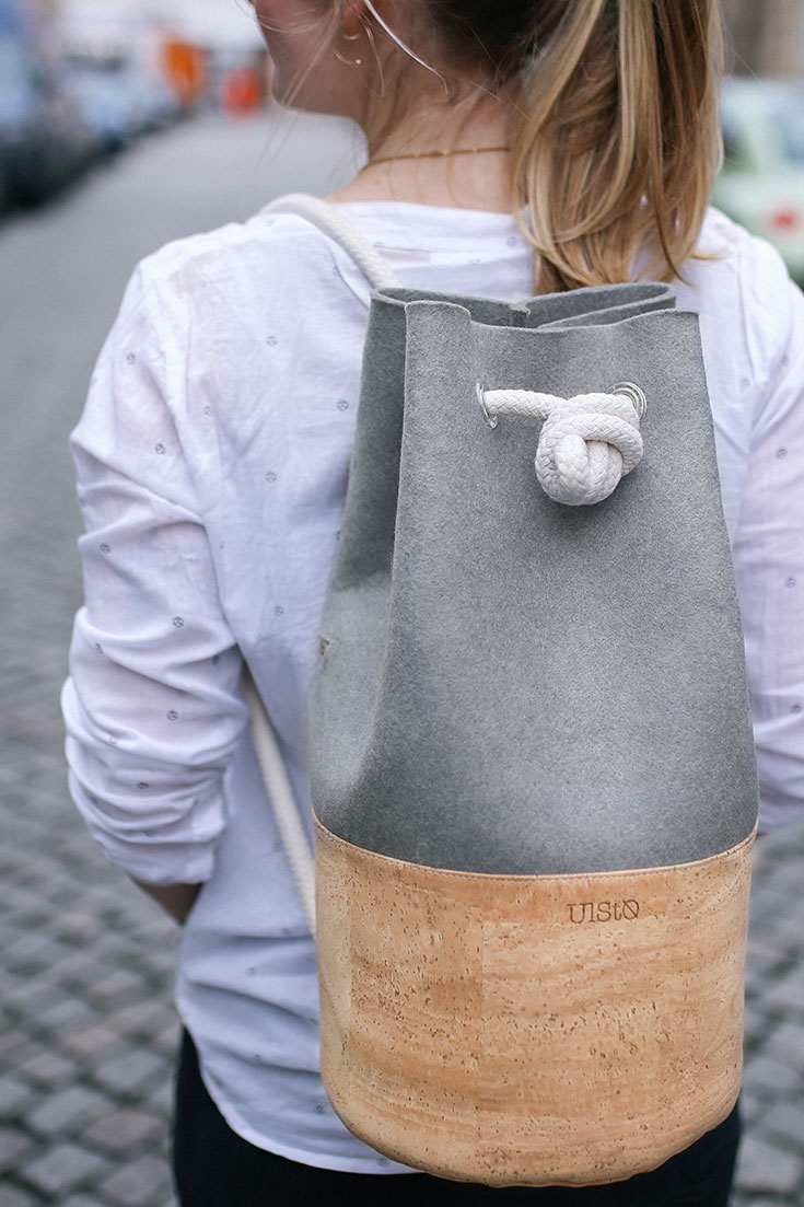 Peppermynta Peppermint Fair Fashion, Slow Fashion, grüne Mode und nachhaltige Mode: Ulsto: vegane Tasche vegane Tasche aus Korkleder