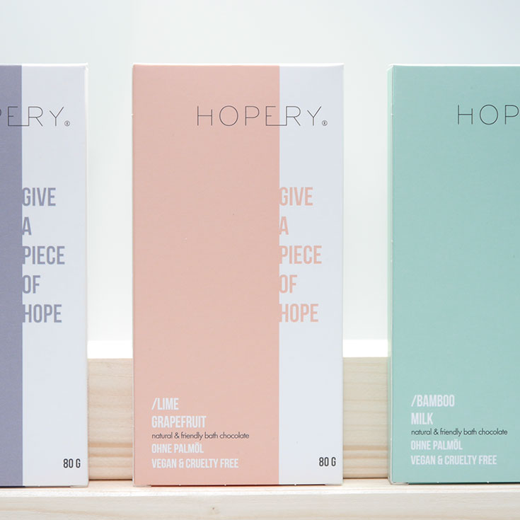 Hopery – Vegane Naturkosmetik ohne Palmöl: Badeschokolade