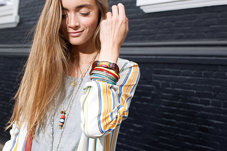 Fashion Revolution Week 2019 #whomademyclothes: Jil Zeletzki von Jiliciousjourney trägt Lovjoi und Jyotii, Tasche von Hiitu