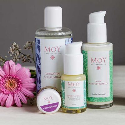 Peppermynta Brandfinder: MOY Naturkosmetik. Wertvolle biologische Öle und natürliche Inhaltsstoffe bilden die Grundlage für Hautpflegeprodukte in höchster Bio Qualität.