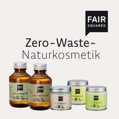Peppermynta Brandfinder: Fair Squared. Das Naturkosmetik Label stellt vegane Kosmetik Produkte her, die den Fairen Handel unterstützen, Zero Waste Naturkosmetik, Pfandsystem