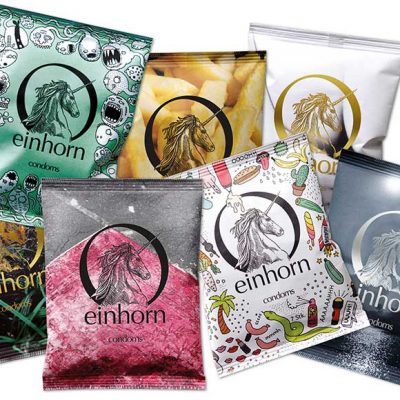 Peppermynta Brandfinder: Einhorn. Einhorn verkauft vegane und nachhaltige Kondome und Periodenprodukte wie Bio Tampons, Menstruationstasse und Bio Slipeinlagen