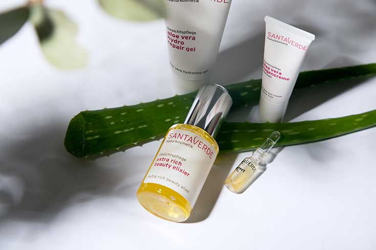 Santaverde – Perfekte Naturkosmetik-Pflege nach dem Baukastensystem: Beauty Elixier, Aloe Vera Hydro Gel, Augencreme, Age Protect Ampullenkur Intensive Treatment