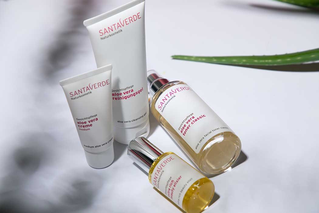 Santaverde – Perfekte Naturkosmetik-Pflege nach dem Baukastensystem:Reinigungsgel, Toner Classic, Creme Medium, Beauty Elixier