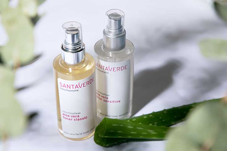 Santaverde – Perfekte Naturkosmetik-Pflege nach dem Baukastensystem: Toner Classic, Toner Sensitiv