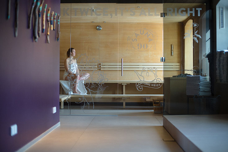 Peppermynta Peppermint, Eco Lifestyle, Slow Travel, Eco Hotel Bären, Bregrenzerwald, Mellau,Vorarlberg, Sauna