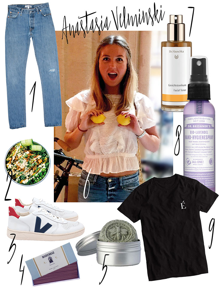 Anastasia Velminski – Meine liebsten Eco Lifestyle Lieblinge-Fair-Fashion-This-is-Jane-Wayne-Veja-Dr-Bronner-Redone-Closed-Dr-Hauschka-Dariadeh-Dariadaria