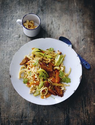 Eco-Lifestyle-Kochbuch-Rezept-Meat-the-Green-Hiltl-vegetarisches-Entenfilet-Teryaki-Udon-Nudeln