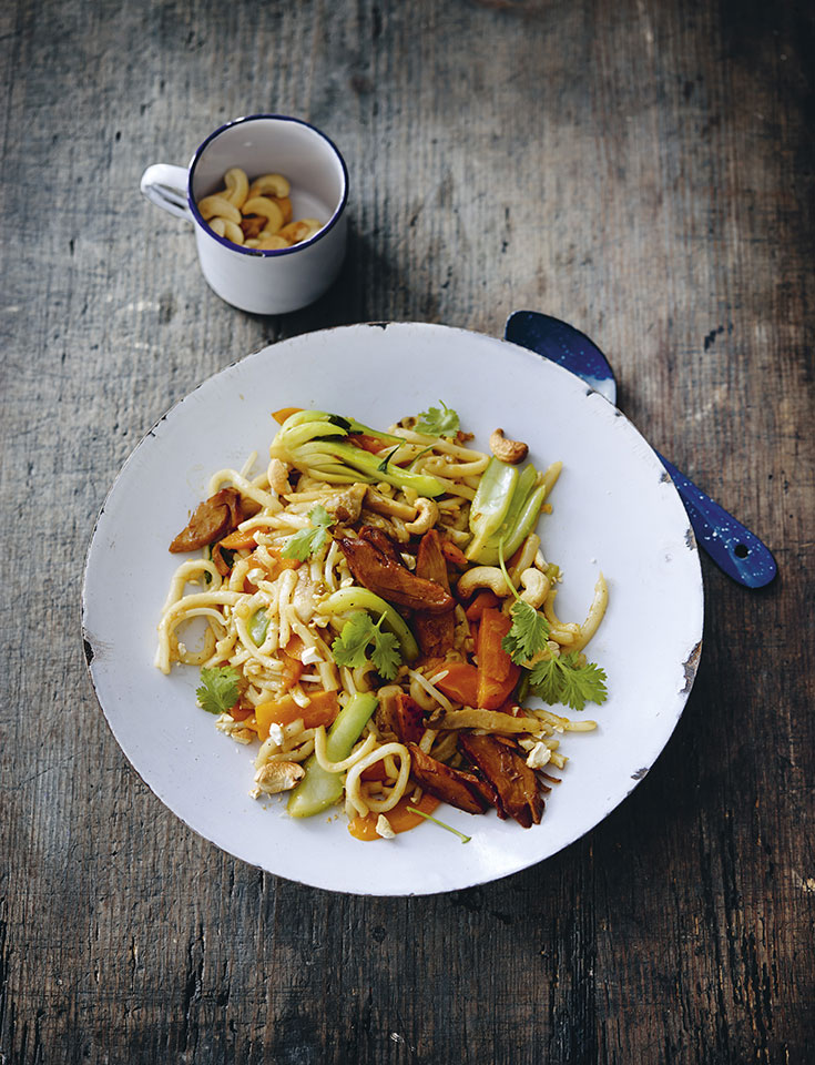 Eco-Lifestyle-Kochbuch-Rezept-Meat-the-Green-Hiltl-vegetarisches-Entenfilet-Teryaki-Udon-Nudeln