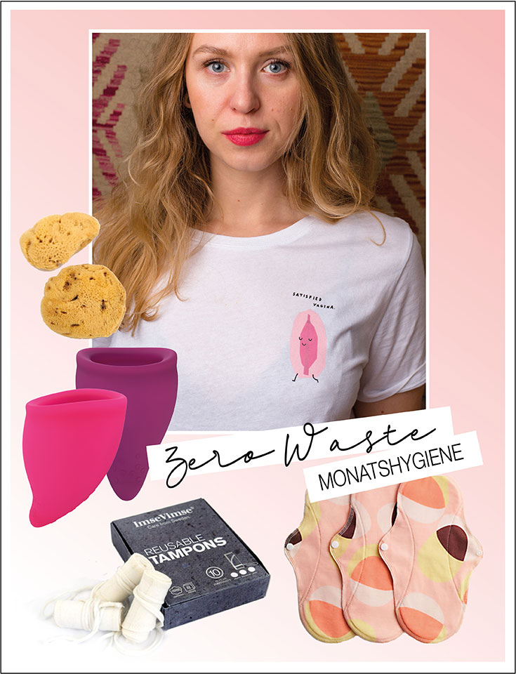 Zero Waste Menstruation, alles für eine müllfreie Periode. Wir haben Periodenhöschen, Menstruationsschwämmchen, Stoffbinden und Tampons aus Stoff, Menstruationstasse und Free Bleeding getestet