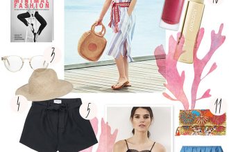 Fair-Fashion-Look-Gili-Lankanfushi-Malediven-Jungle-Folk-Kaftan-The-Noces-Tasche-Ace-and-Tate-Sonnenbrille-Green-Pearls