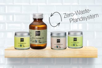 Zero Waste Naturkosmetik – Mehrweg-Verpackungen von Fair Squared, Pfand System