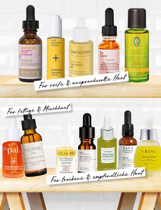 Natürliche Kosmetik, Naturkosmetik und natürlich schön: BEAUTY-ÖLE: Die besten Gesichtsöle für jeden Hauttyp - Gesichtsöl-Beauty-Öl-Merme-Kahina-Melvita-Primavera-The-Organic-Pharmacy-Santaverde-Madara-Lovely-Day-Botanicals-Evolve-Skinowl