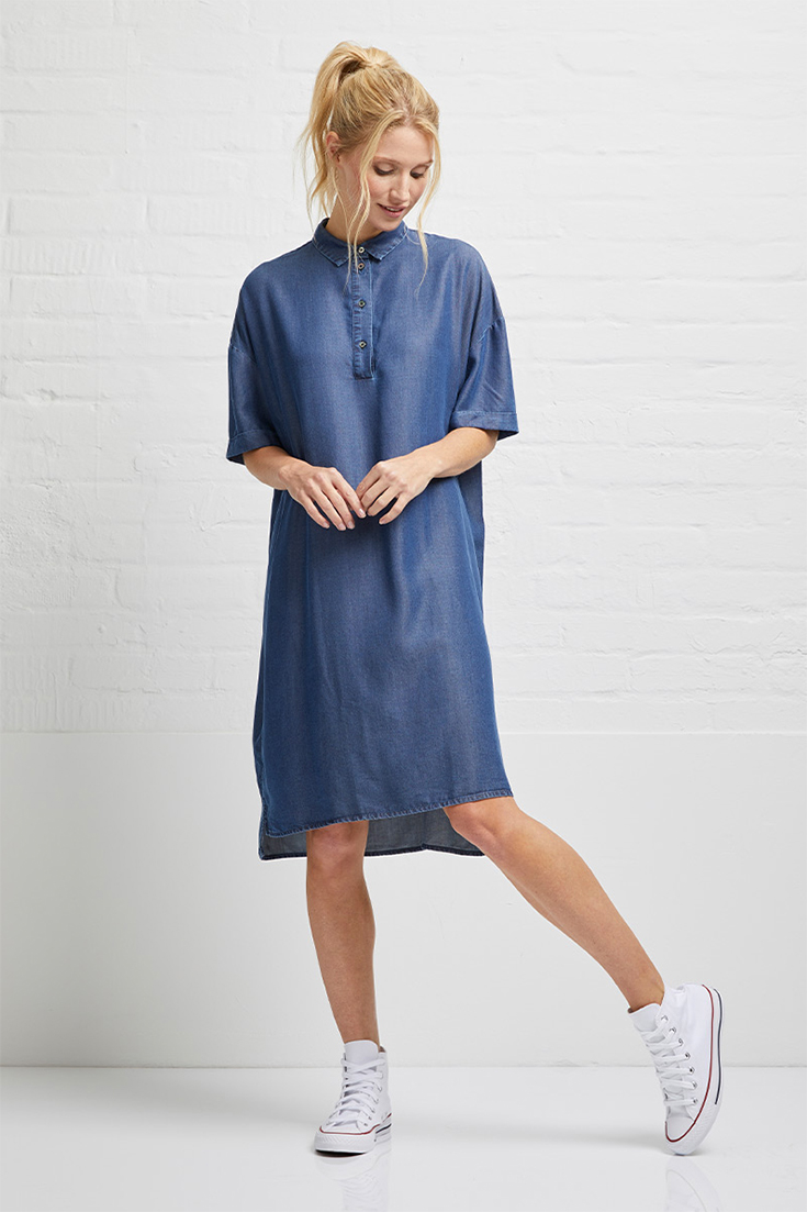 Fair Fashion Jeans– Unsere Eco Denim Favoriten: nachhaltiges Jeanskleid, Öko Jeans, Bio Jeans, Denim Dress von Wunderwerk