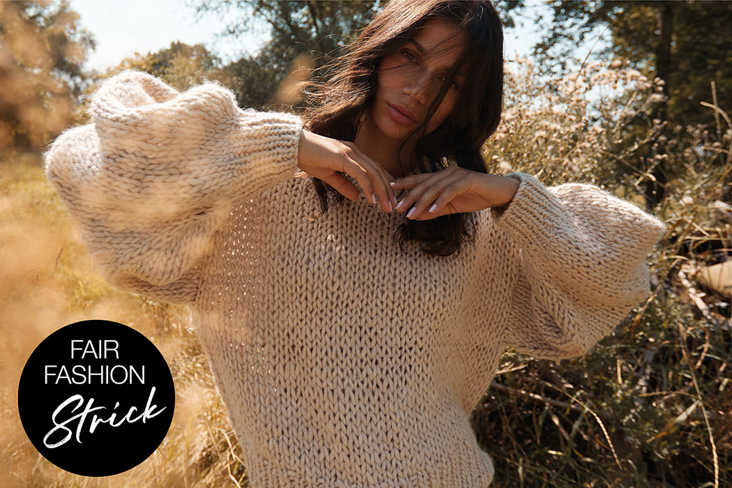 Fair Fashion Strick – Unsere liebsten Labels für nachhaltige Strickmode, handgestrickt, mulesingfrei, fair produzierte Strickpullover: Achiy
