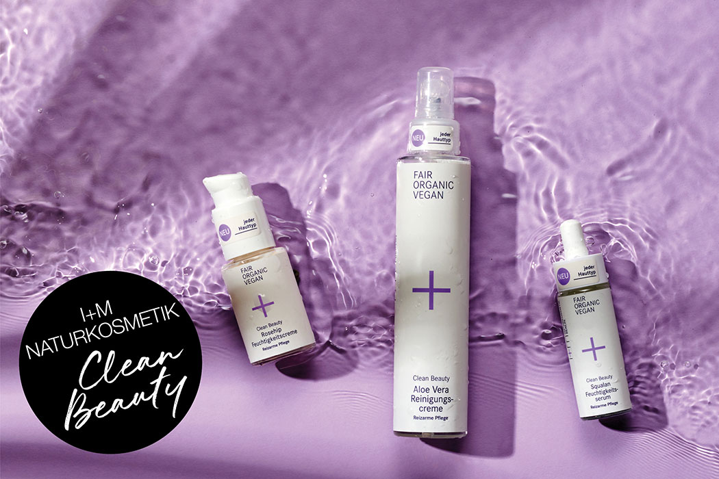 Clean Beauty – Die neue reizarme Pflegeserie von i+m Naturkosmetik Berlin, vegane Kosmetik und Biokosmetik ohne Duftstoffe, ohne Alkohol
