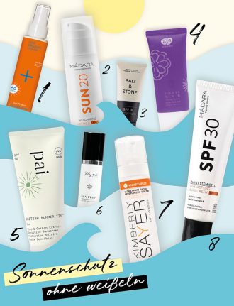 Naturkosmetik Sonnenschutz ohne Weißeln – geht das überhaupt? Natürliche Sonnencreme ohne Weißel-Effekt?