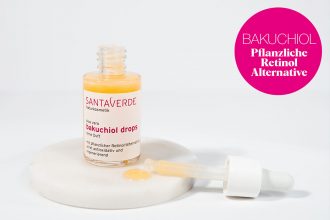 Bakuchiol Drops von Santaverde Naturkosmetik – Die natürliche und pflanzliche Alternative zu Retinol. Anti-Aging Gesichtsserum mit Aloe Vera