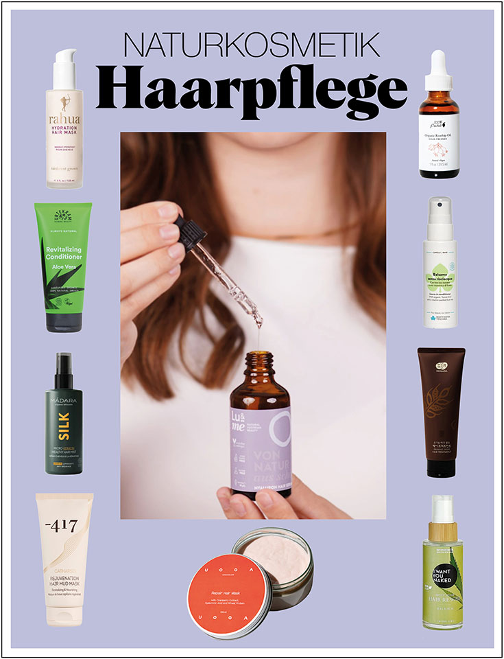 Naturkosmetik Haarpflege – Feuchtigkeitspflege für sonnengestresstes Haar. Naturkosmetik Shampoo, Natürlicher Conditioner, Haarspülung ohne bedenkliche Inhaltsstoffe, vegane Haarmaske, Haaröl mit natürlichen Inhaltsstoffen. Kein Spliss, trockenes & strapaziertes Haar. Nach Sommer, Sonne, Hitze und Salzwasser