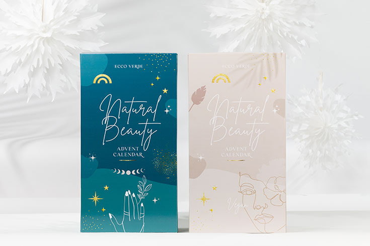 Nachhaltige Adventskalender 2023: Nachhaltiger Adventskalender im Test! Von Fair Trade Schokolade, veganer Schokoladenadventskalender, Naturkosmetik Adventskalender, Bio Tee, Bio Gewürze, Naturkosmetik für Männer, Aromatherapie, samenfestes Saatgut, natursüße Pralinen ohne Zuckerzusatz mit Dattelmus bis Bio Tee Kalender. Naturkosmetik Adventskalender von Ecco Verde