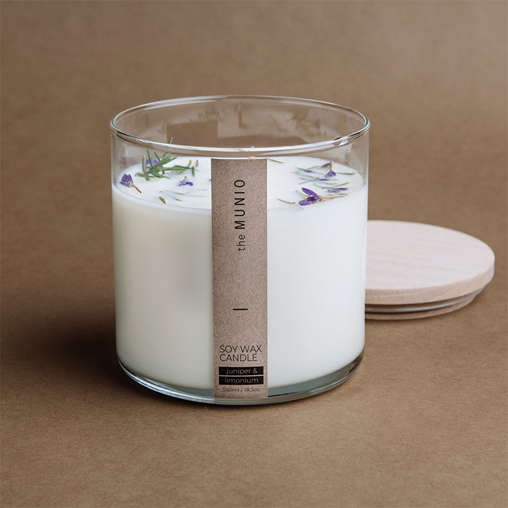Nachhaltige Duftkerzen – die besten Brands für Kerzen aus natürlichen Wachsen, umweltfreundliche Kerzen, Öko Duftkerzen, Kerzen ohne Schadstoffe, natürliche Kerzen, Sojawachs: The Munio, Munio Candela