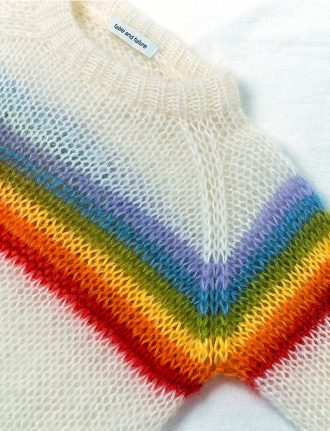 Faible and Failure – Fair Fashion Strickmode aus Hamburg, handgestrickter Wollpullover, handmade Strickpulli, Strickdecke, Wolldecke