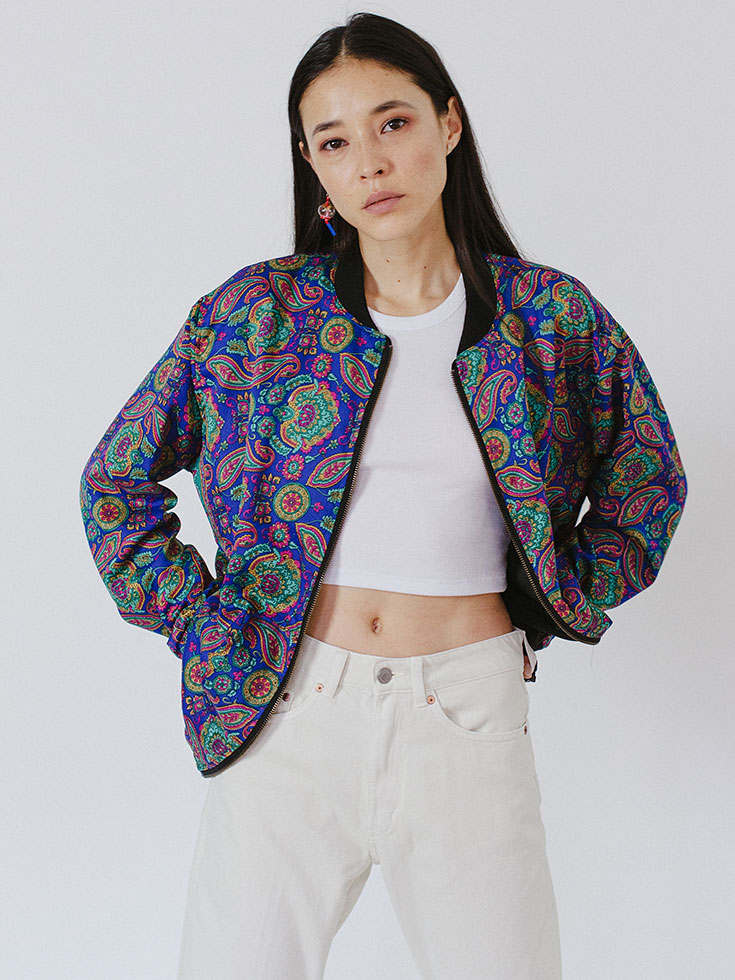 Malimo – Upcycling Bomberjacken aus Vintage Seiden Saris. Jede Jacke ist ein Unikat