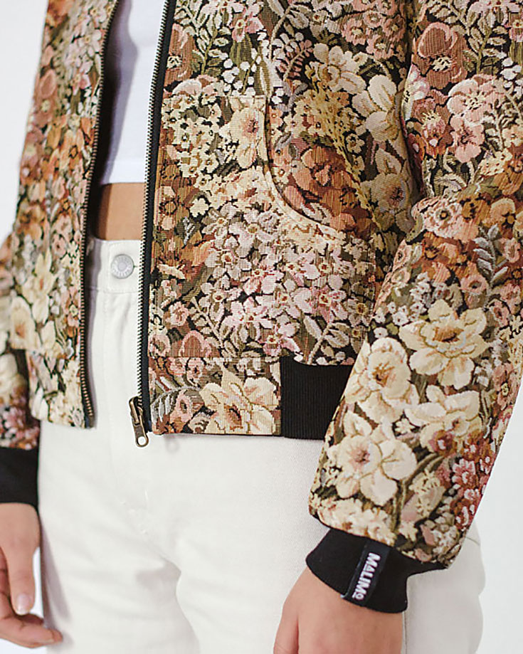 Malimo – Upcycling Bomberjacken aus Vintage Seiden Saris. Jede Jacke ist ein Unikat