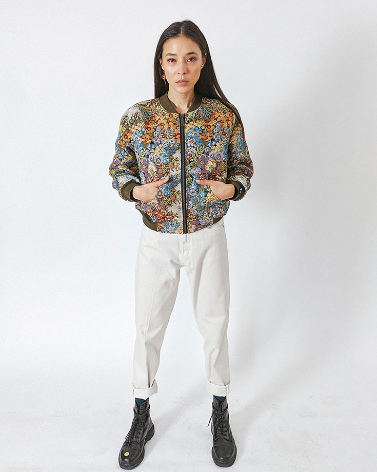 Malimo – Upcycling Bomberjacken aus Vintage Seiden Saris. Jede Jacke ist ein Unikat