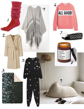 Cocooning – unsere Eco Lifestyle Lieblinge für dein Kuschel-Zuhause: Slouch Socken, Cocoon Pullover, Duftkerze, Loungewear, Kuscheldecke
