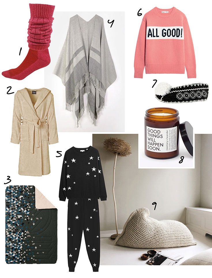 Cocooning – unsere Eco Lifestyle Lieblinge für dein Kuschel-Zuhause: Slouch Socken, Cocoon Pullover, Duftkerze, Loungewear, Kuscheldecke