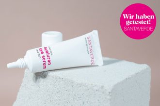 Naturkosmetik Augenpflege Test – Das neue Hyaluron Eye Serum von Santaverde mit Hyaluronsäure gegen Augenfältchen, Tränensäcke, Augenringe