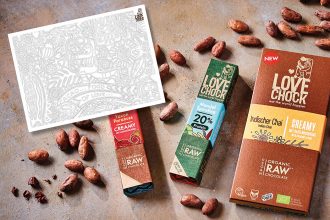 Farb-Meditation – achtsames Ausmalen mit Lovechock rohe und vegane Bio Schokolade, Ausmalbild, gratis Vorlage zum ausmalen