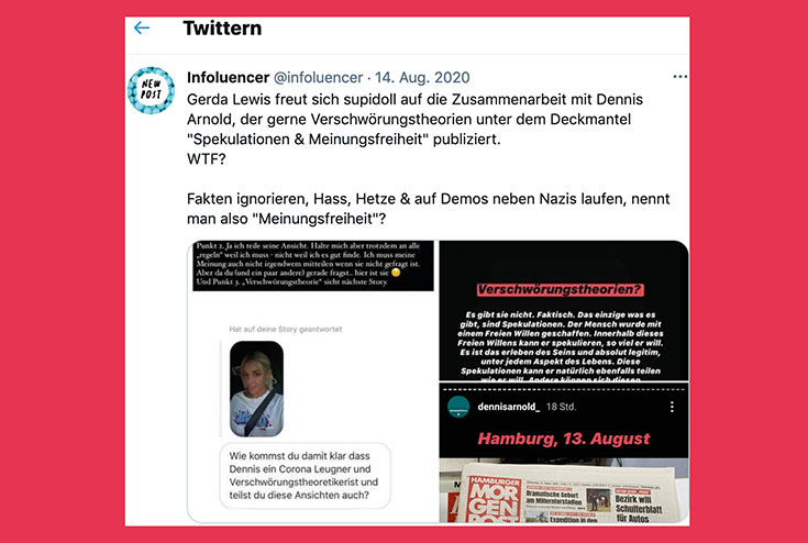 Purestain Kritik – Eco Fashion von Influencerin Gerda Lewis? Warum wir das Label kritisch sehen. Fair Fashion und nachhaltige Mode von Purestain? Infoluencer auf Twitter