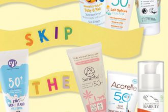 Naturkosmetik Kindersonnencreme – Natürlicher Sonnenschutz für Babys & Kinder, mineralische Sonnenpflege für Kinder ohne gesundheitsschädliche Inhaltsstoffe, ohne Duftstoffe, parfumfrei, ohne Parfüm für sensible Kinderhaut, empfindliche Babyhaut