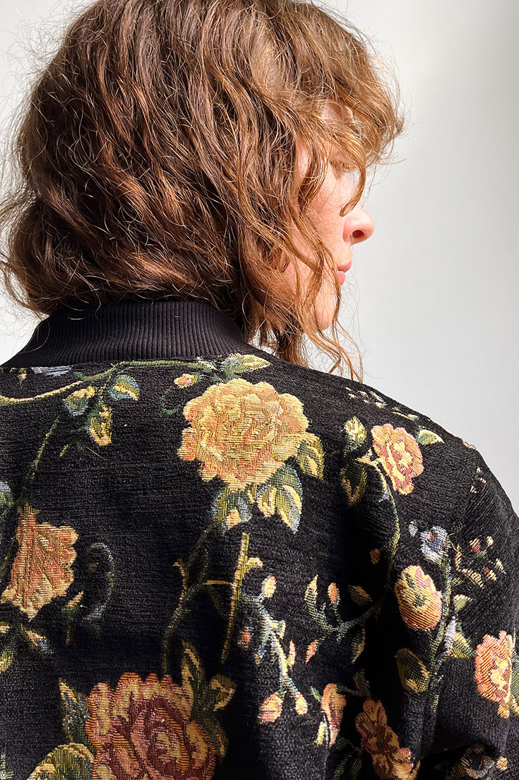 Wendebare Bomberjacke, Upcycling 2-in-1 Blouson, Fair Fashion Wendejacke