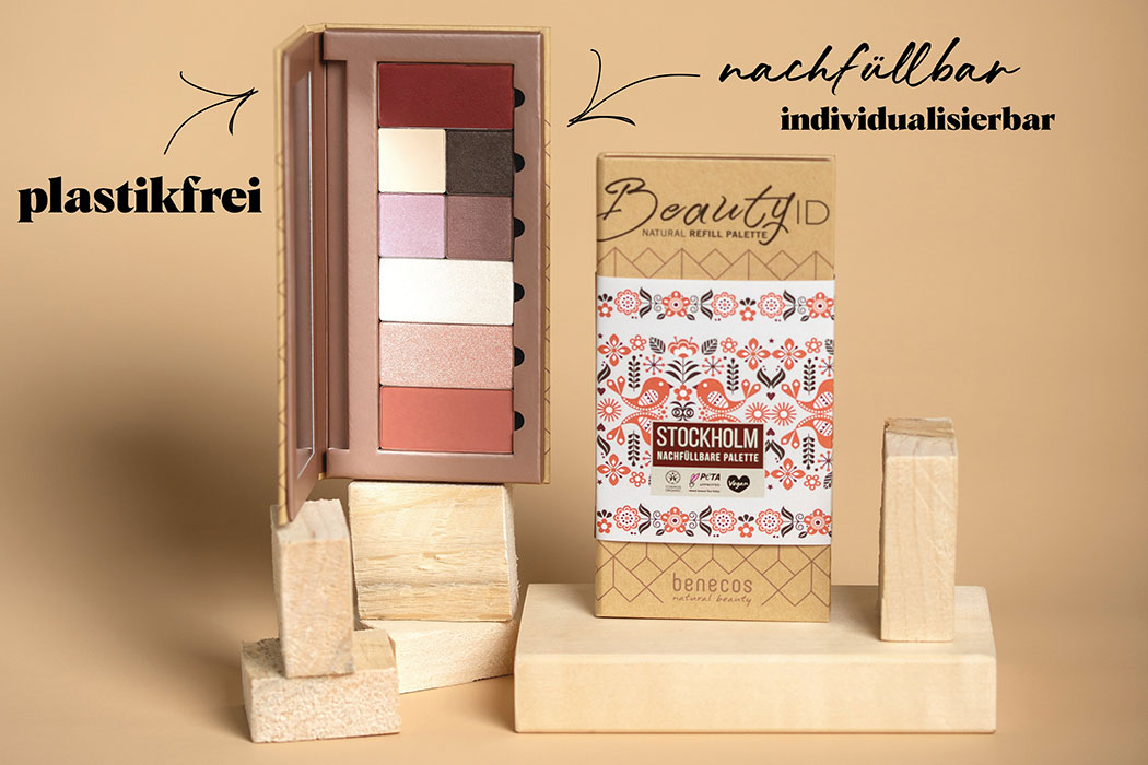 Benecos BeautyID Refill Palette nachfüllbar und Jumbo Lipsticks, plastikfreie Lippenstifte – Plastikfreies Naturkosmetik Make-Up, vegane Biokosmetik, zertifizierte Naturkosmetik
