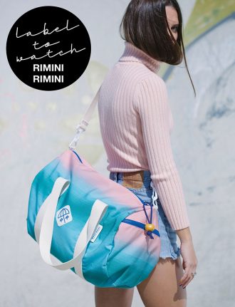 Rimini Rimini Bags – Coole Upcycling Taschen aus alten Sonnenschirmstoffen. Aus gebrauchten und ausrangierten Sonnenschirmen, fertigt das Label Rucksäcke, Geldbeutel, Laptophüllen, Bauchtaschen, Shopper