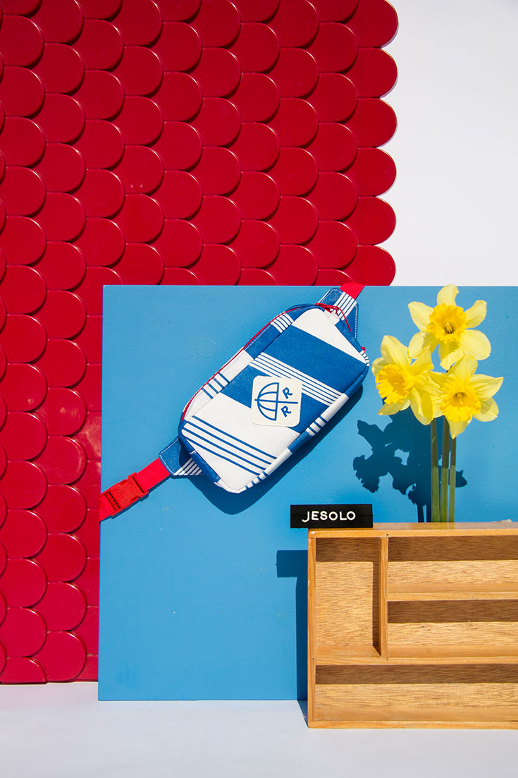 Rimini Rimini Bags – Coole Upcycling Taschen aus alten Sonnenschirmstoffen. Aus gebrauchten und ausrangierten Sonnenschirmen, fertigt das Label Rucksäcke, Geldbeutel, Laptophüllen, Bauchtaschen, Shopper