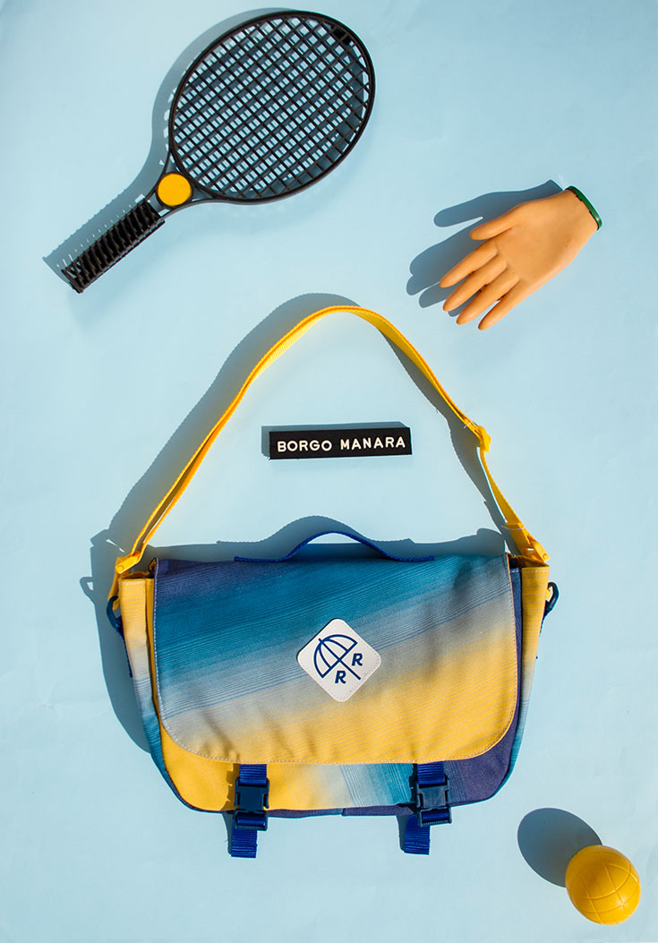 Rimini Rimini Bags – Coole Upcycling Taschen aus alten Sonnenschirmstoffen. Aus gebrauchten und ausrangierten Sonnenschirmen, fertigt das Label Rucksäcke, Geldbeutel, Laptophüllen, Bauchtaschen, Shopper