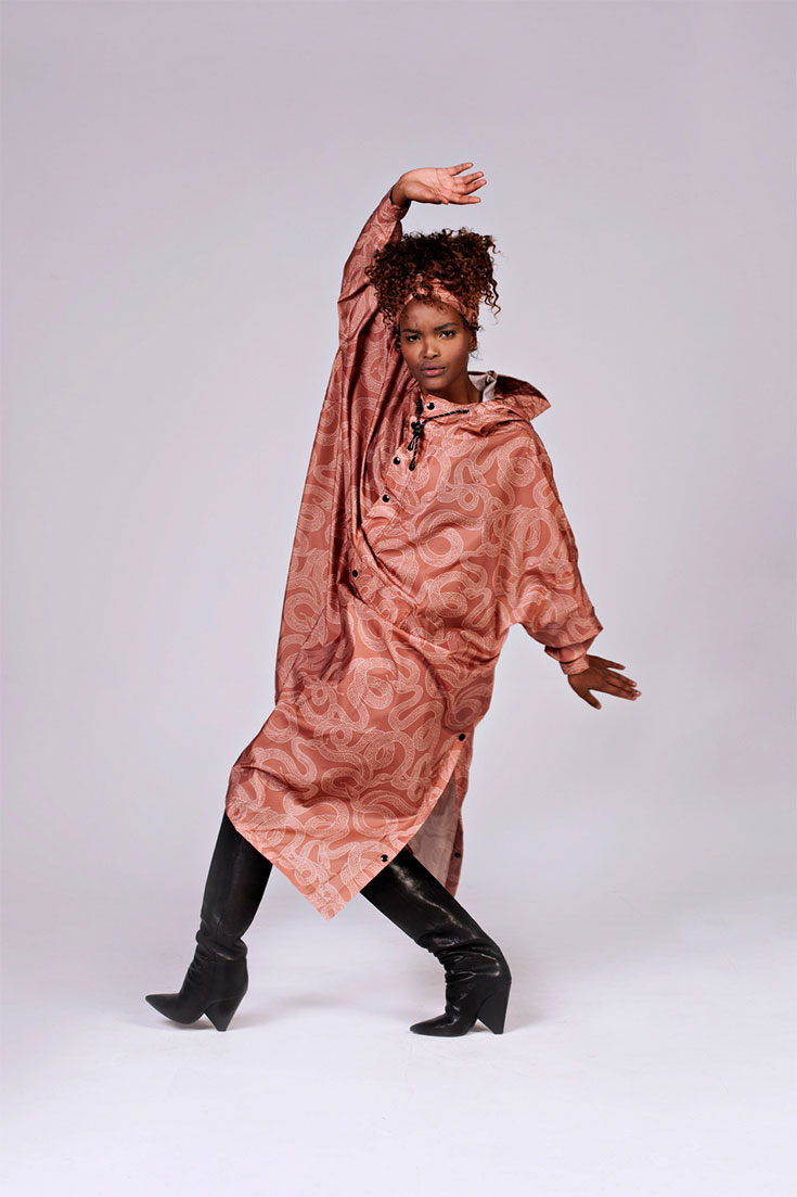 Rainkiss Regenponcho – nachhaltiger Regenmantel aus recyceltem PET: nachhaltige Regenjacke, nachhaltiger Regenmantel