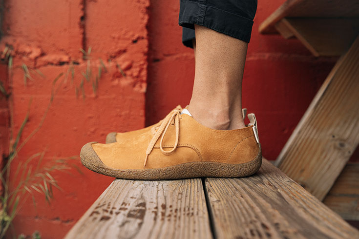 Wir verlosen Mosey Derby von Keen aus vegetabil gegerbten Leder. Nachhaltige und ökologische Schuhe ohne Schadstoffe und Giftstoffe