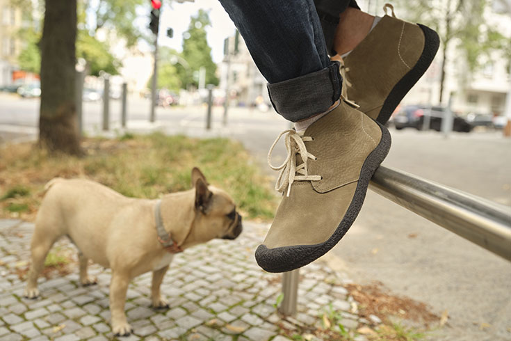 Mosey Chukka von Keen aus vegetabil gegerbten Leder. Nachhaltige und ökologische Schuhe ohne Schadstoffe und Giftstoffe zu gewinnen