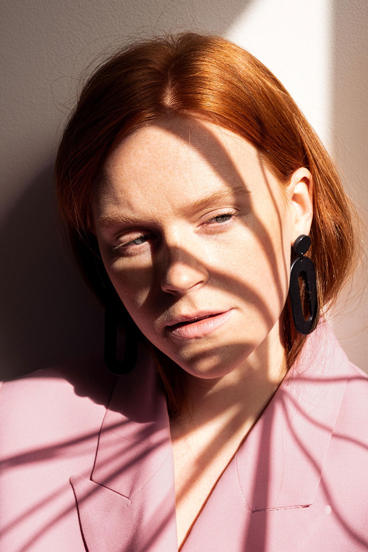 Geschenke für Weihnachten, Geburtstag, Muttertag: Ohrringe aus chromfrei gegerbten Naturleder von Laura Stolz. Made in Germany